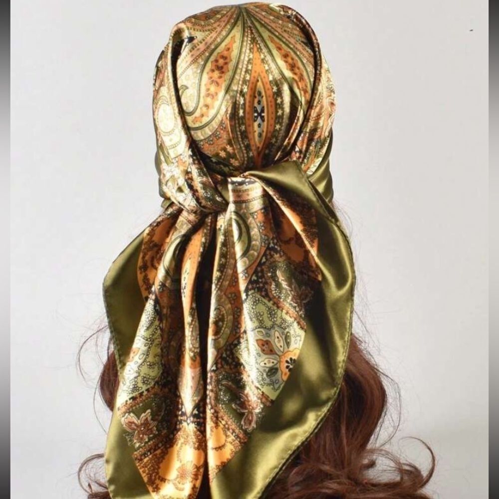 3for$20 1pc Women's Fashion Printed  Twill Scarf Headscarf